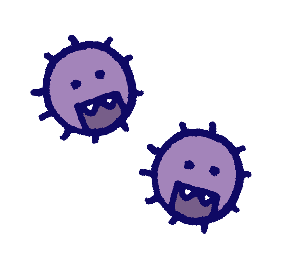 アクネ菌が二つ