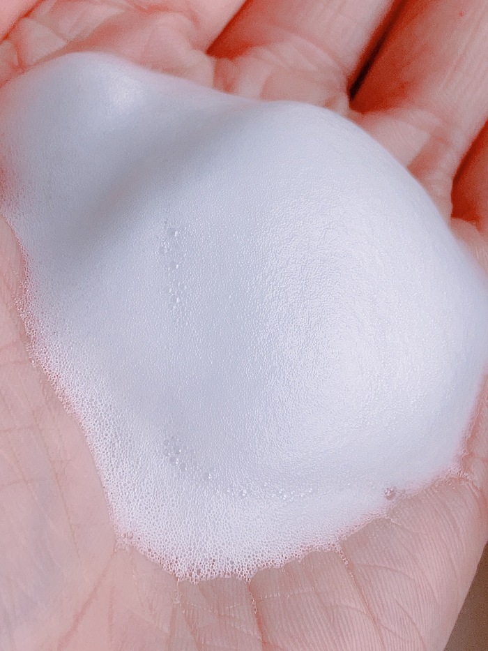 キュレル皮脂トラブル泡洗顔料の泡拡大