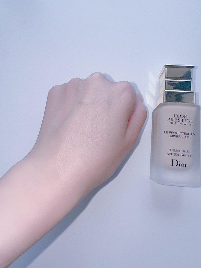 DIOR BBクリームの肌色補正